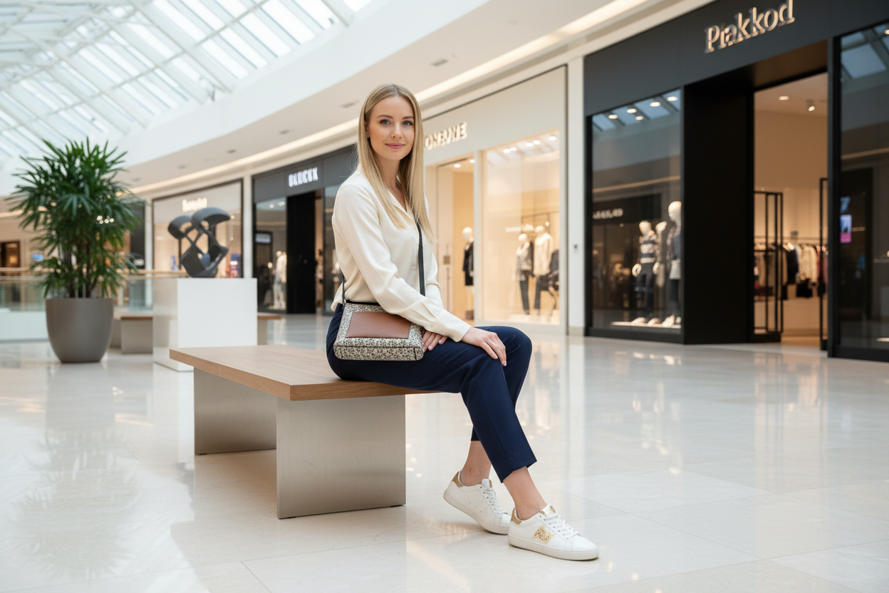 حقيبة كروس بودي من دي كيه إن واي بشعار المونوغرام