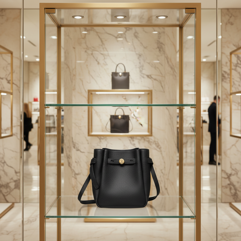 TORY BURCH MINI ROMY CROSSBODY - BLACK