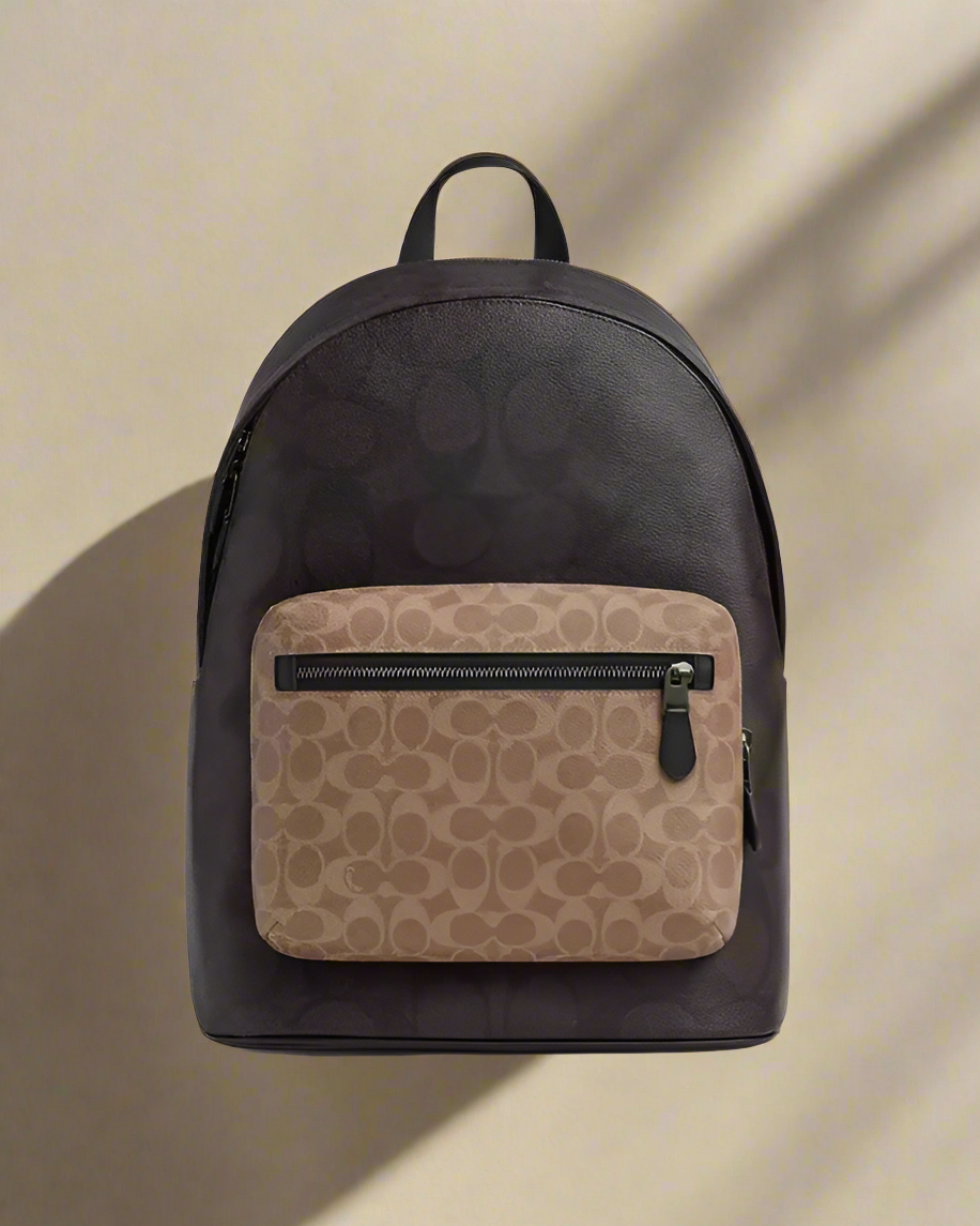 COACH MEN’S WEST BACKPACK IN BLOCKED SIGNATURE CANVAS