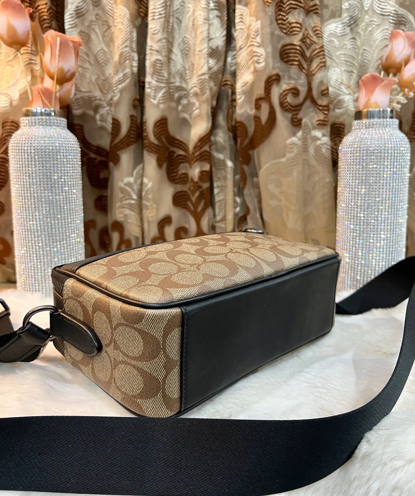 COACH GRAHAM CROSSBODY SIGNATURE COATED CANVAS