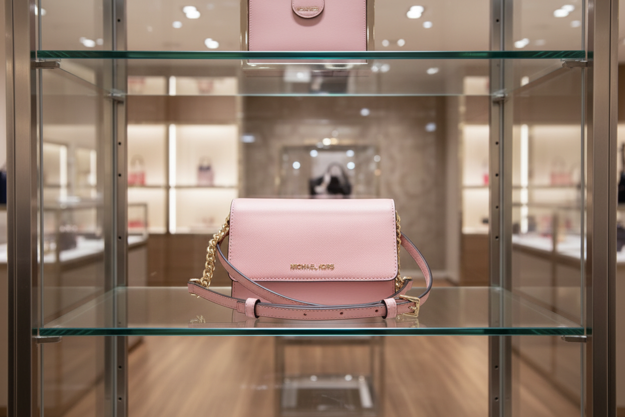 MICHAEL KORS JET SET TRAVEL PHONE CROSSBODY BAG - PRIMROSE