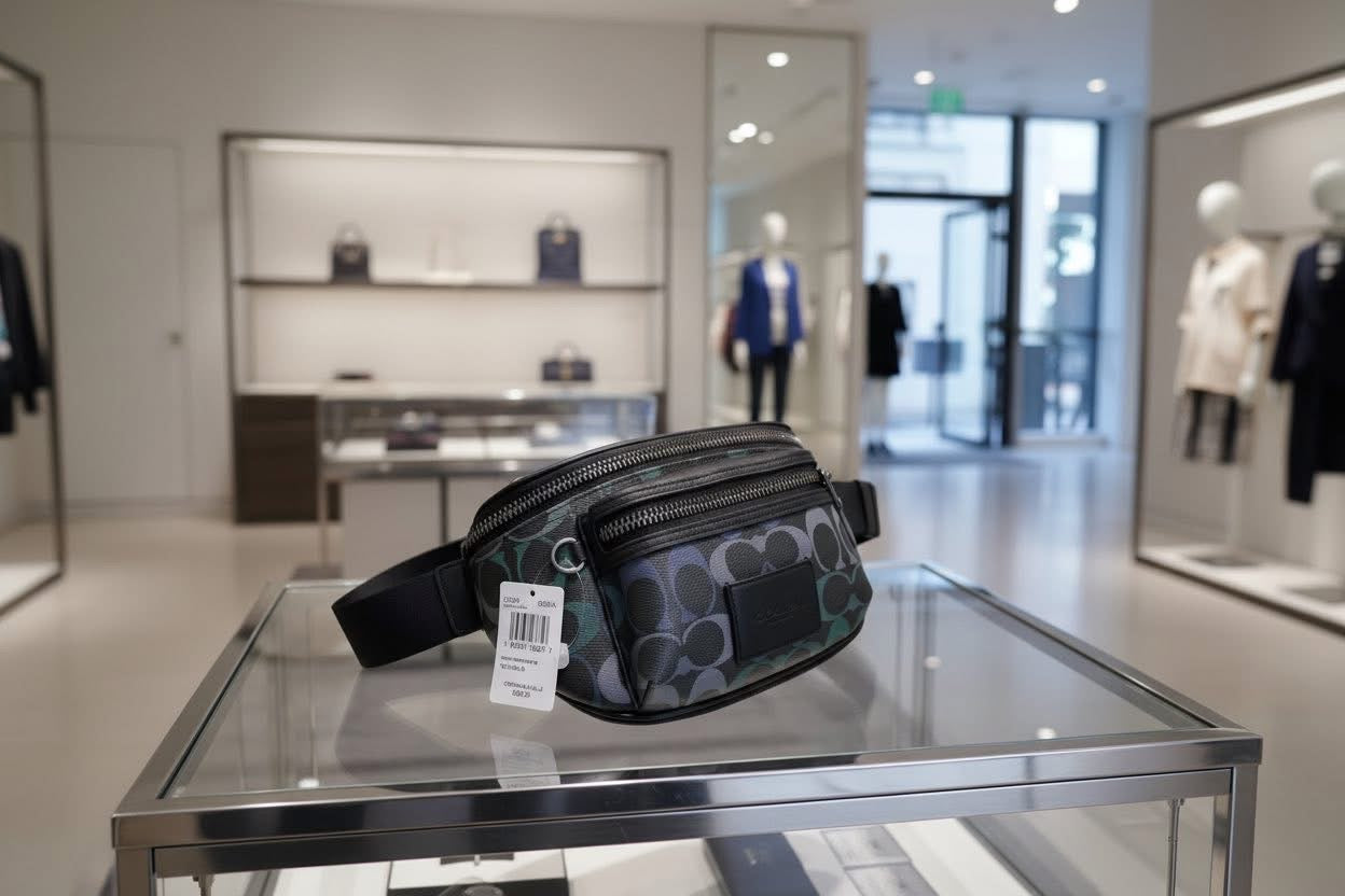 COACH WESTWAY WAISTPACK/CHEST BAG - GRAPHITE GREEN
