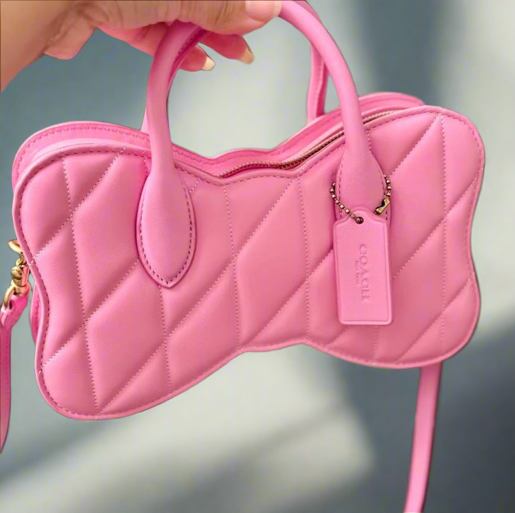 COACH BOW SATCHEL WITH QUILTING