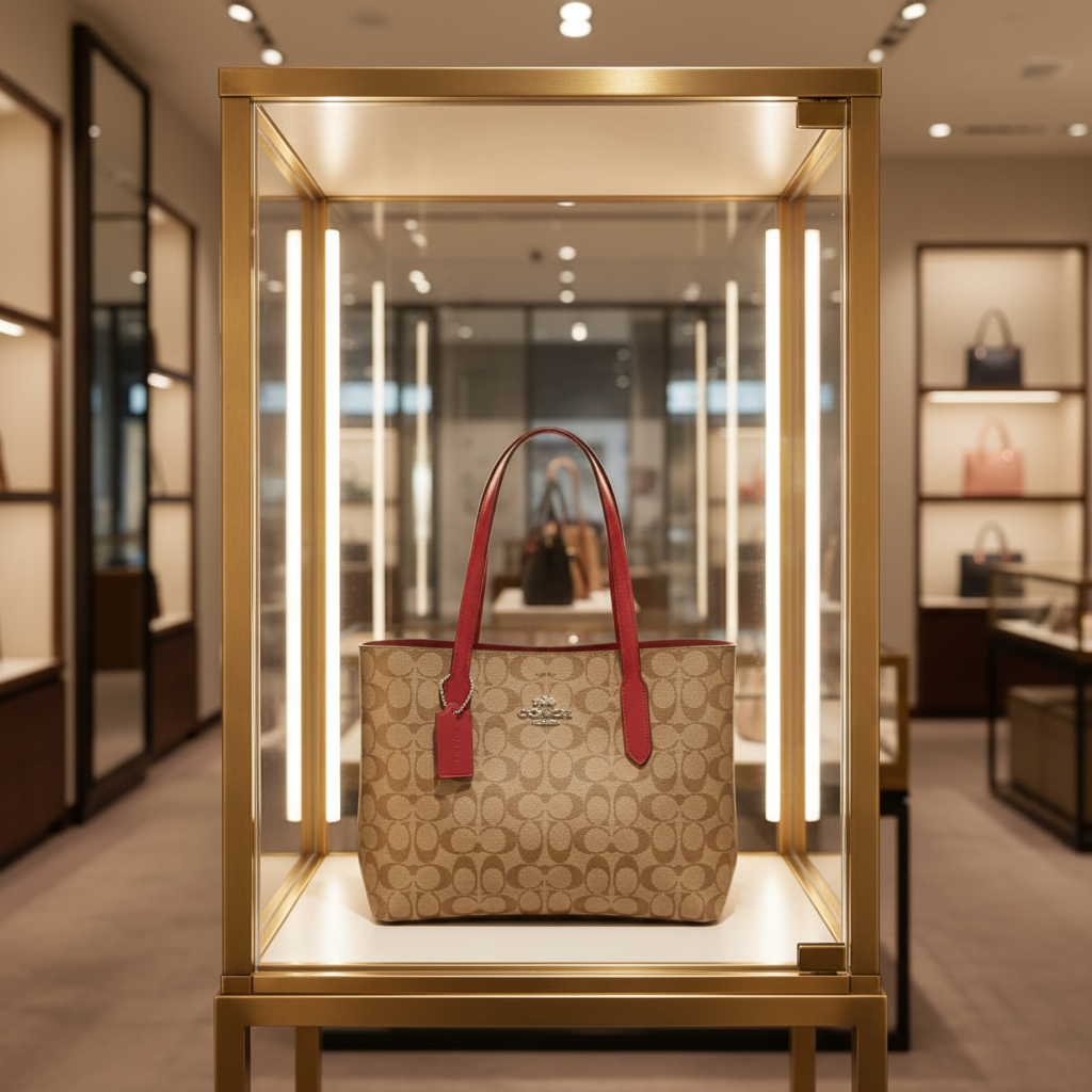 COACH AVENUE CARRYALL IN SIGNATURE BROWN/PINK