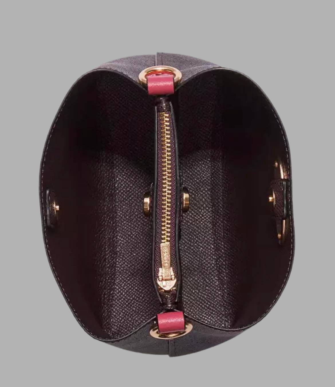 COACH MINI TOWN BUCKET - SIGNATURE COATED CANVAS & SMOOTH LEATHER