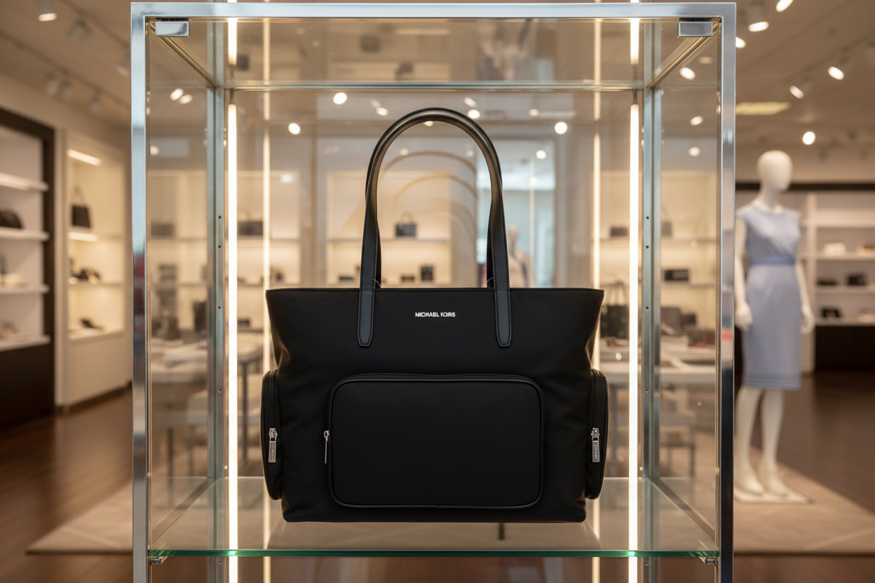 MICHAEL KORS KHAI LAPTOP TOTE - LARGE - BLACK