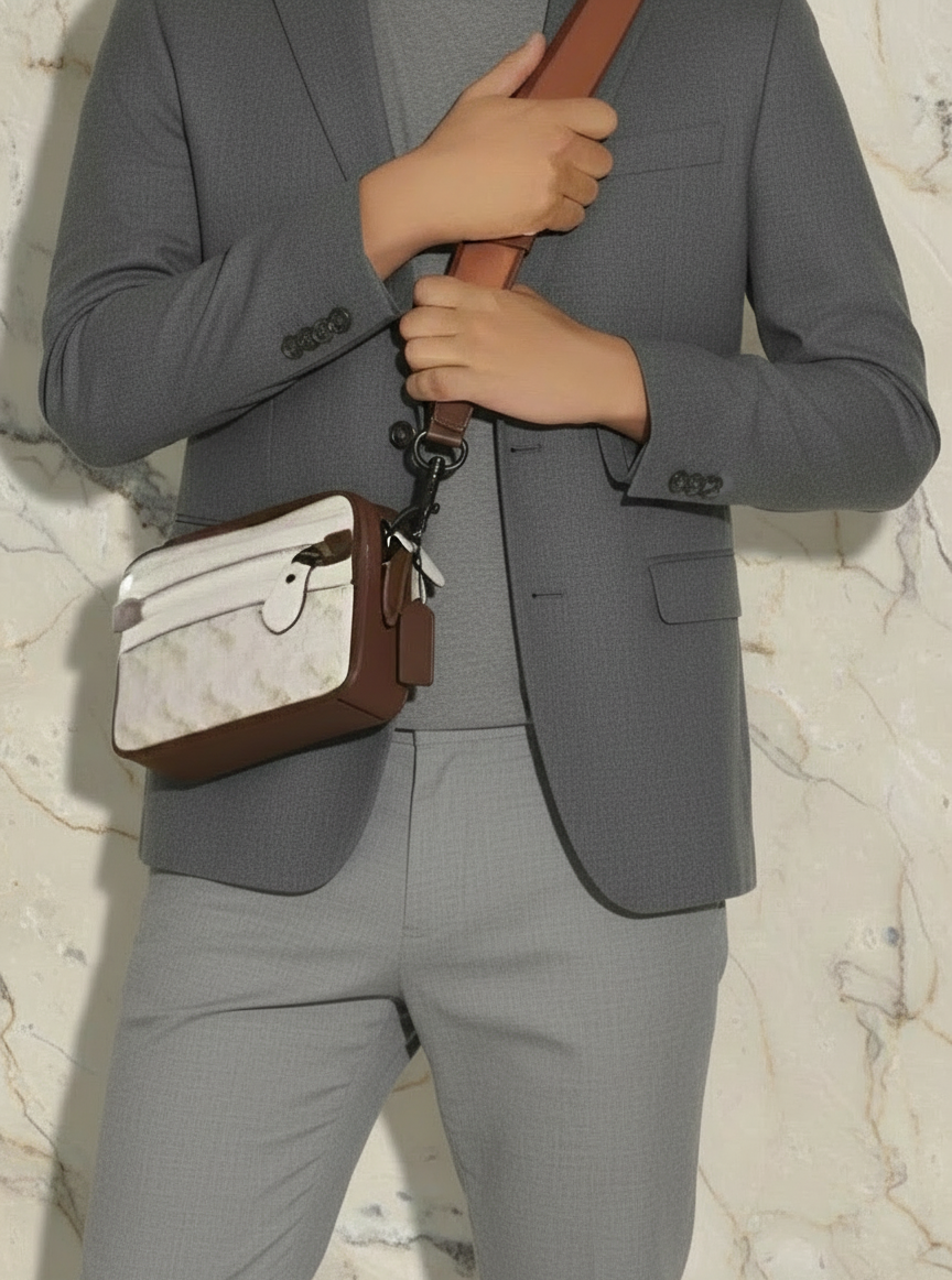 COACH ACADEMY CROSSBODY WITH HORSE & CARRIAGE PRINT