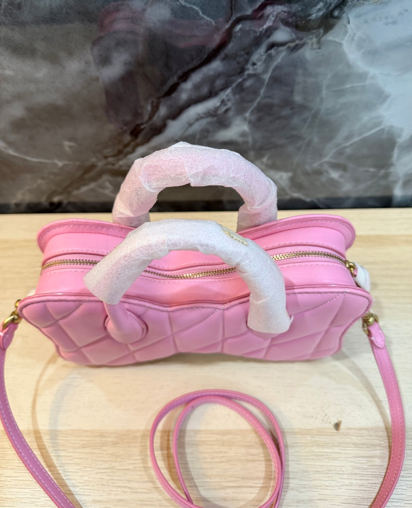 COACH BOW SATCHEL WITH QUILTING