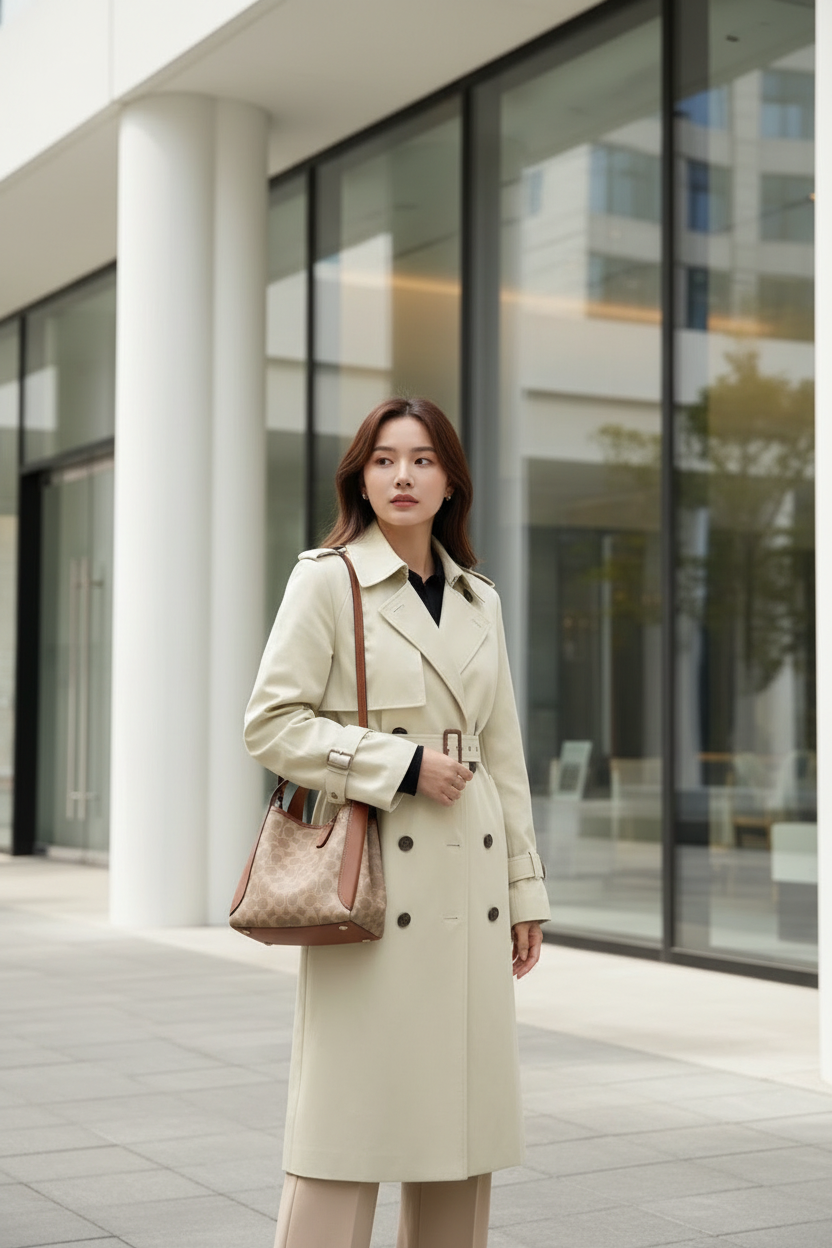 حذاء كوتش هادلي هوبو 21 - قماش مميز بلون بني صدئ