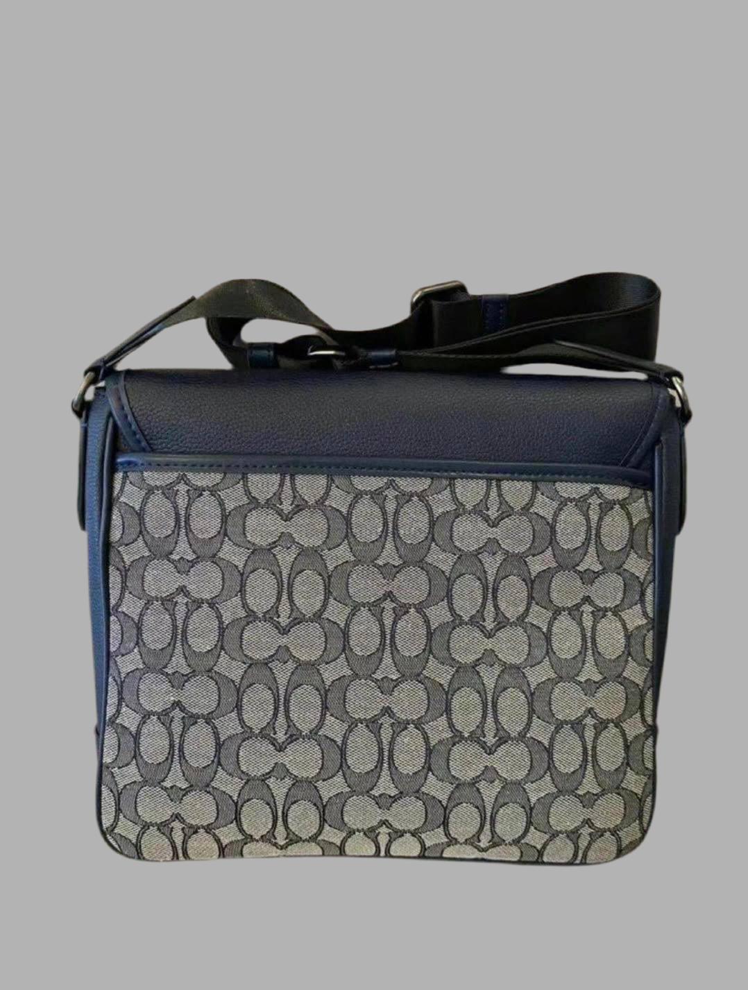 COACH SPRINT MAP BAG 25 SIGNATURE JACQUARD BLUE