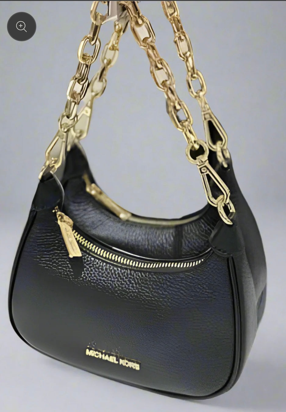 MICHAEL KORS MINI CORA CHAIN SHOULDER BAG/CROSSBODY BAG - BLACK