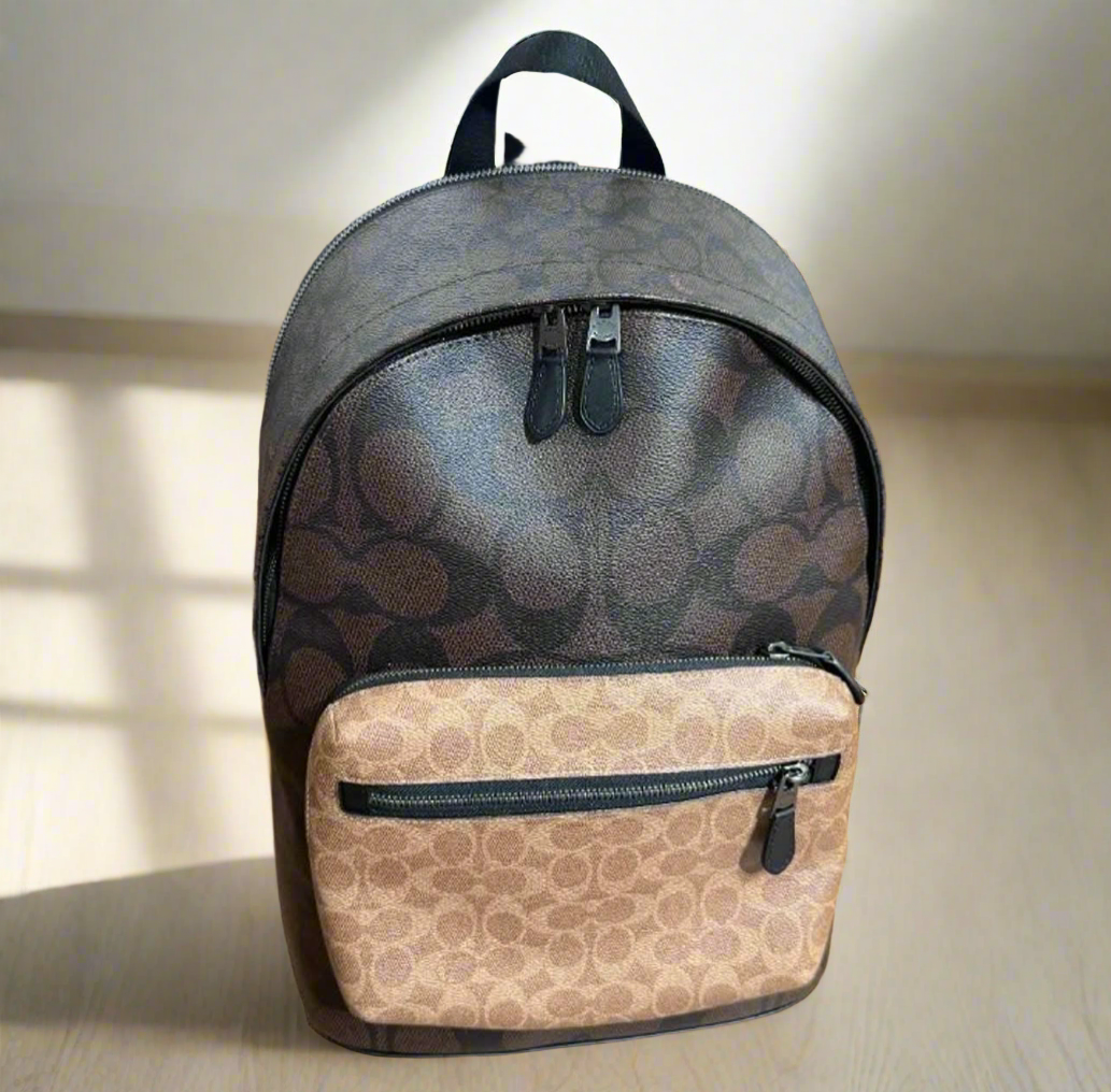 COACH MEN’S WEST BACKPACK IN BLOCKED SIGNATURE CANVAS