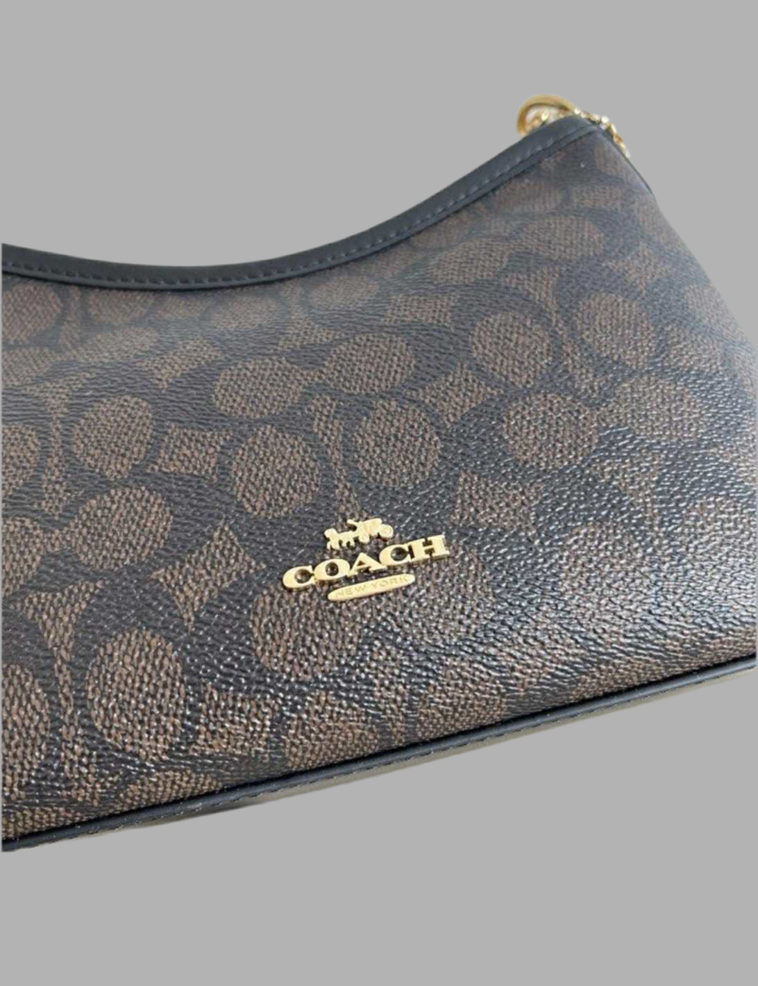 COACH SMALL LAUREL SIGNATURE COATED CANVAS
