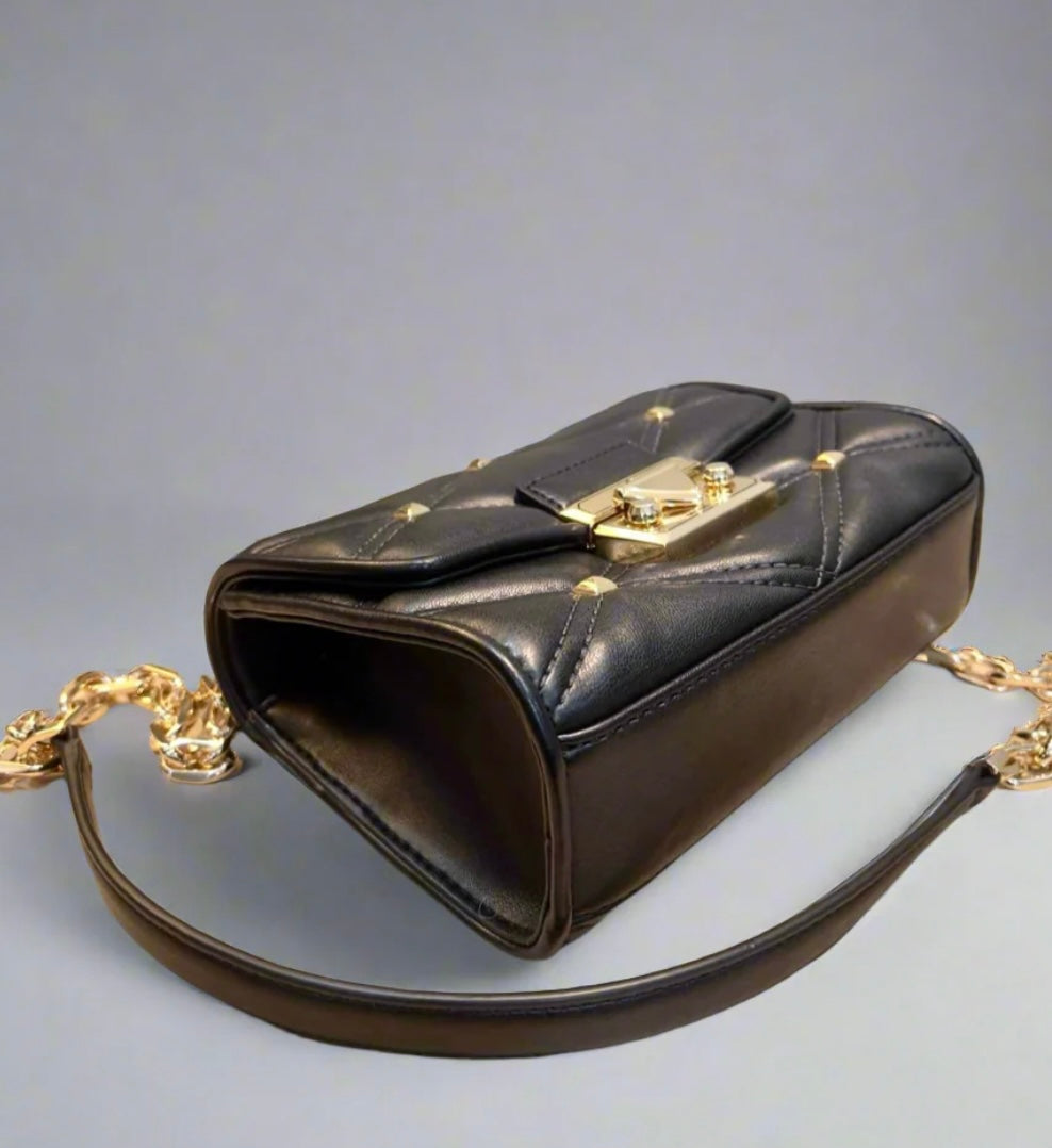 MICHAEL KORS SERENA VEGAN FLAP QUILTED CONVERTIBLE CHAIN SHOULDER BAG/CROSSBODY BAG
