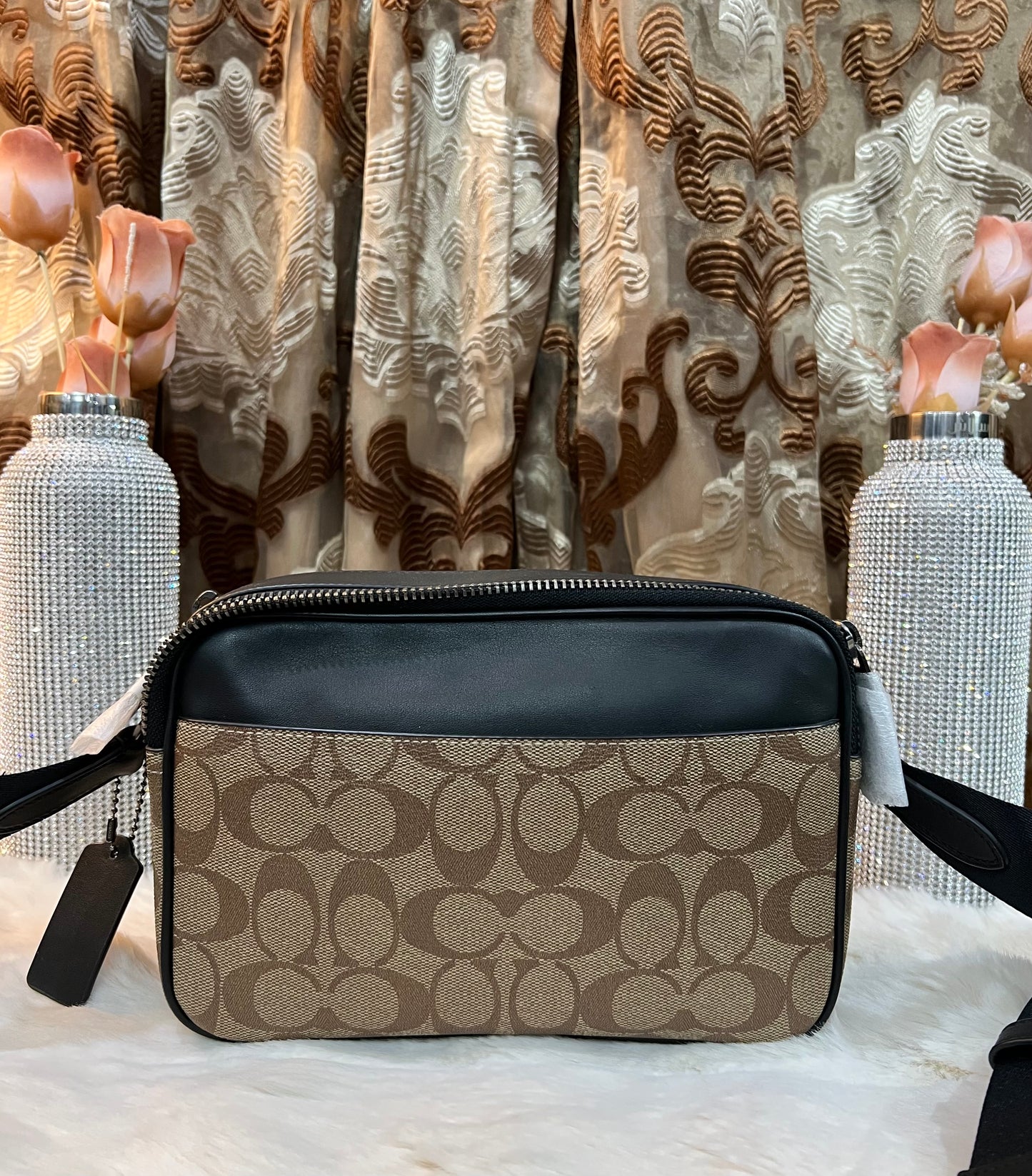 COACH GRAHAM CROSSBODY SIGNATURE COATED CANVAS