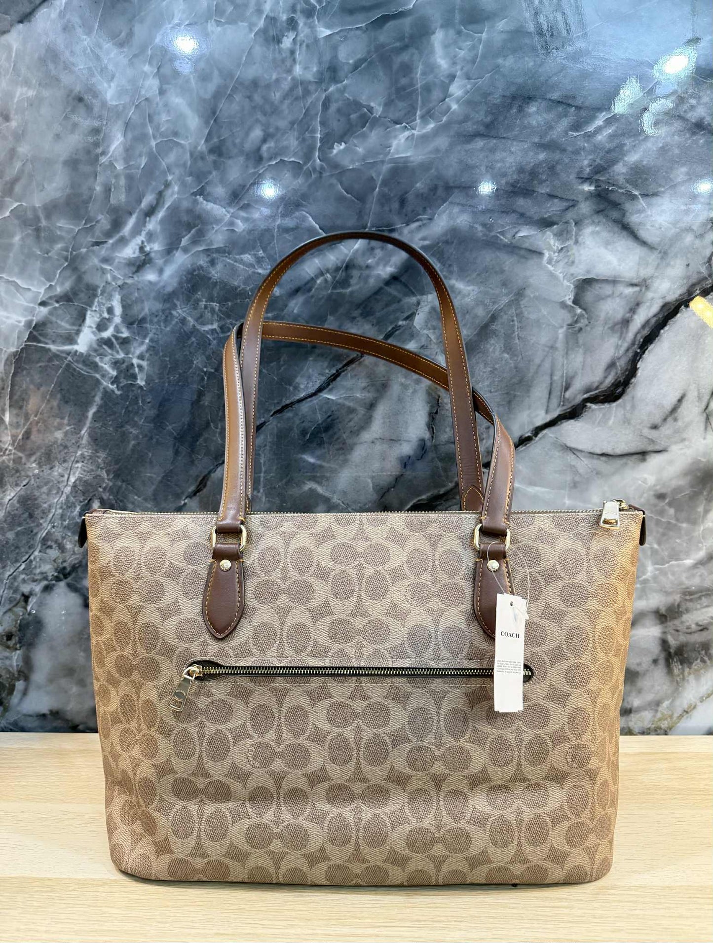 COACH GALLERY TOTE IN SIGNATURE CANVAS