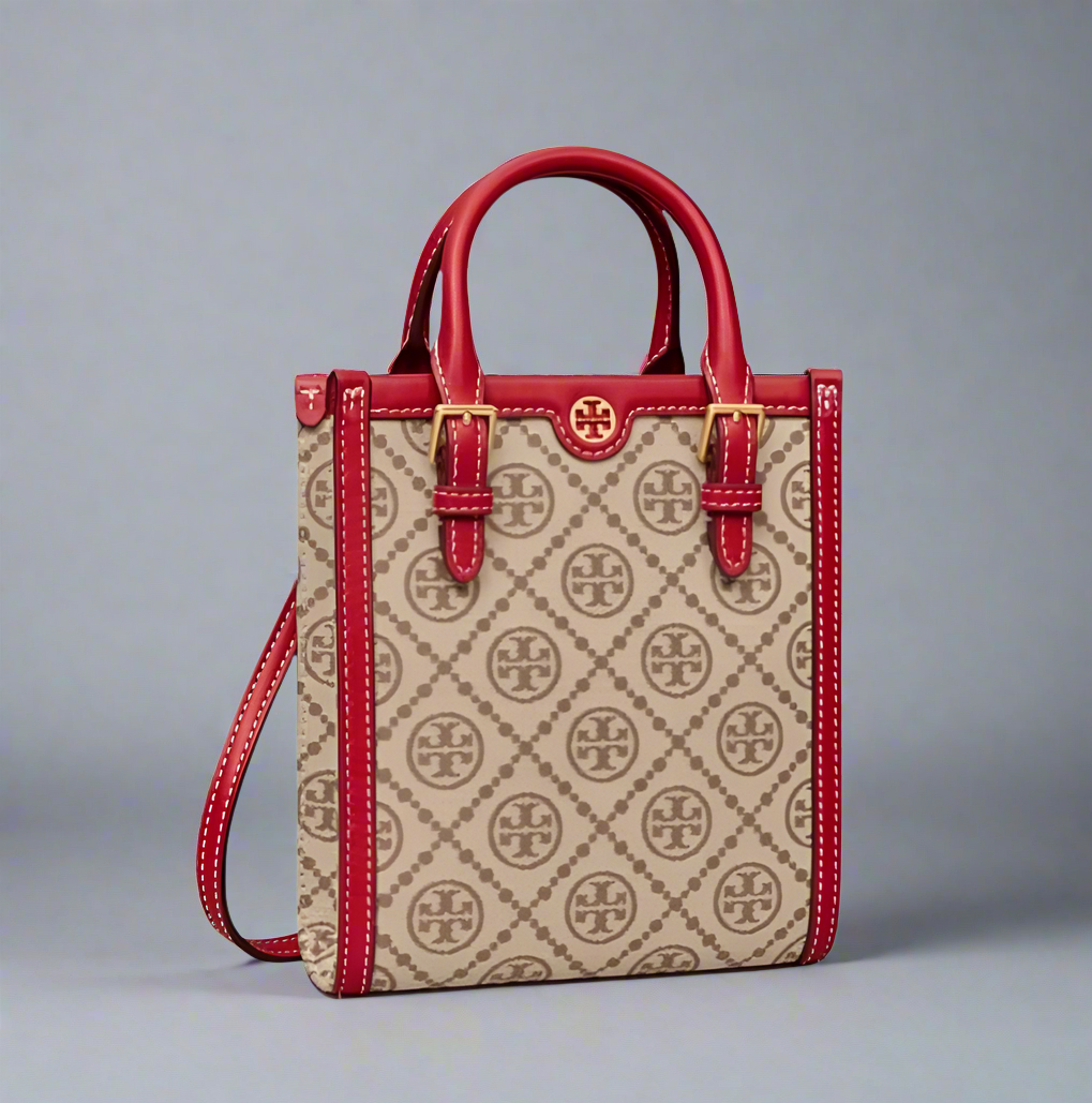 TORY BURCH MINI JACQUARD T MONOGRAM TOTE -