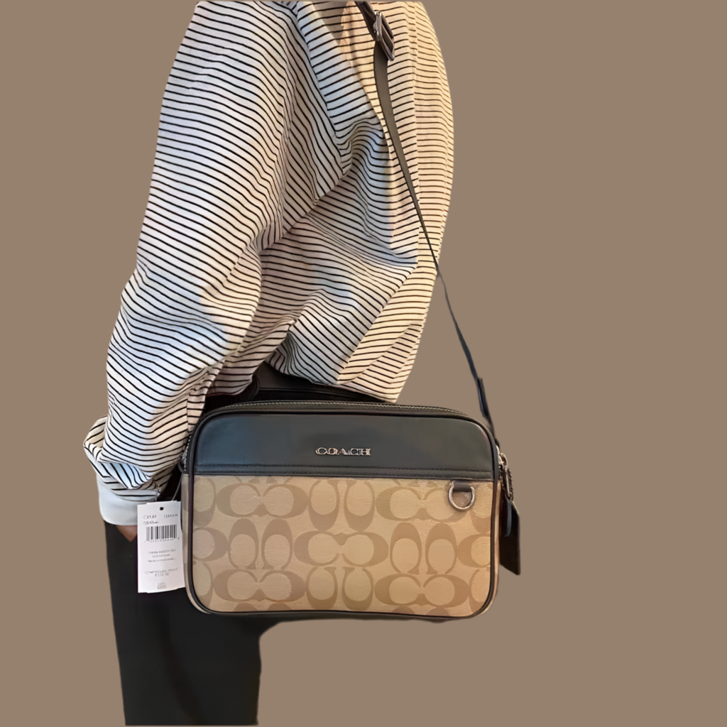 COACH GRAHAM CROSSBODY SIGNATURE COATED CANVAS