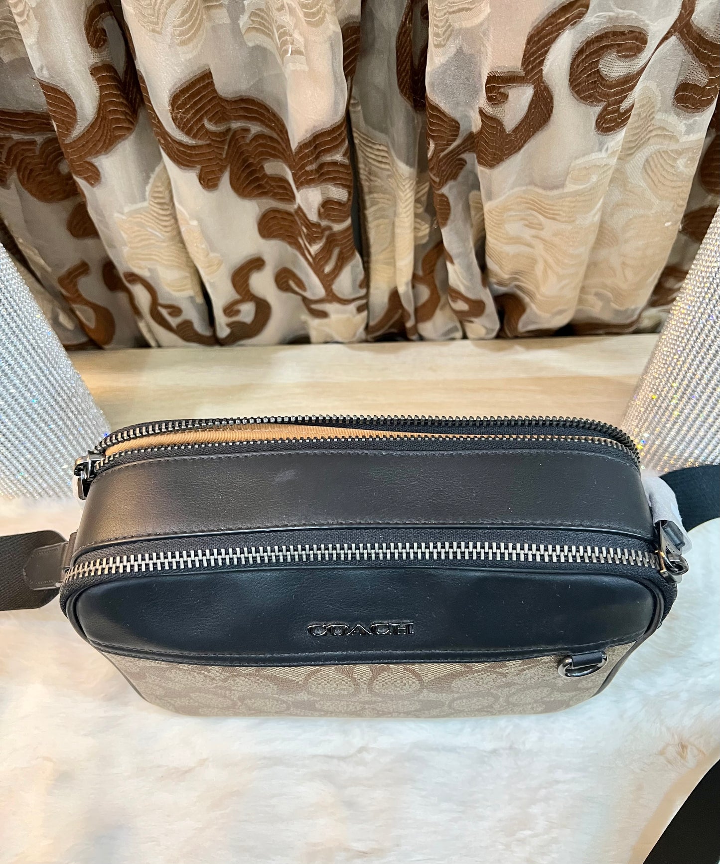 COACH GRAHAM CROSSBODY SIGNATURE COATED CANVAS