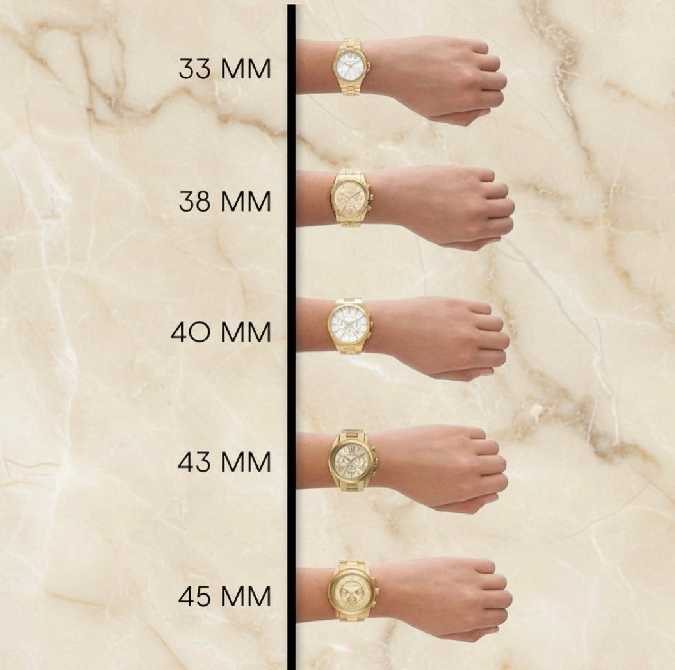 ساعة جيوردانو نسائية - لون ذهبي وردي