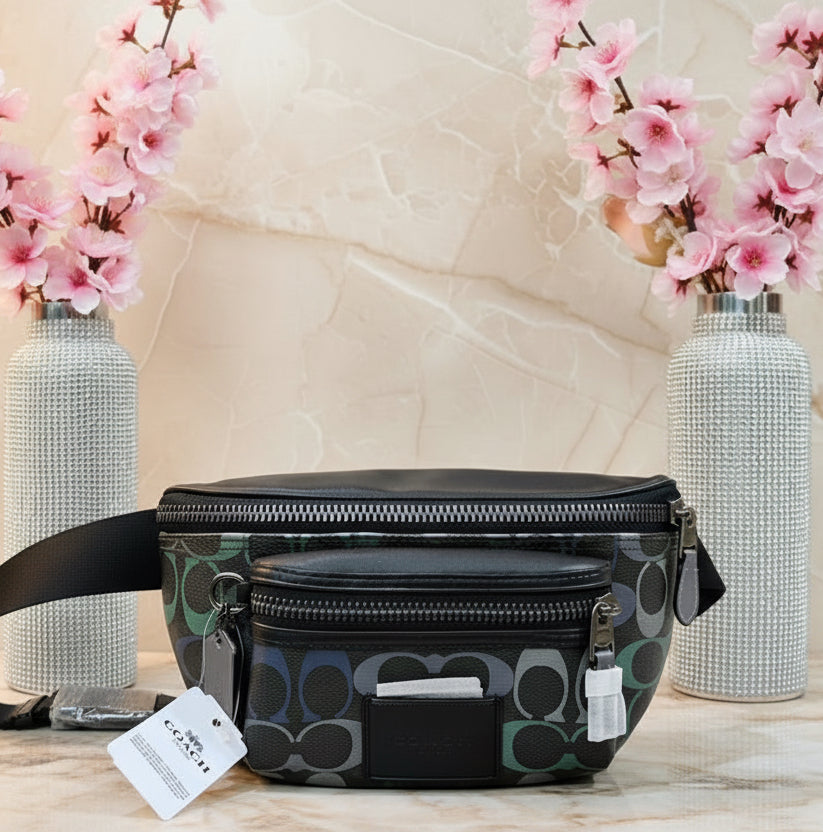 COACH WESTWAY WAISTPACK/CHEST BAG - GRAPHITE GREEN
