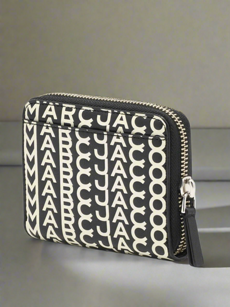 MARC JACOBS MONOGRAM ZIP AROUND WALLET