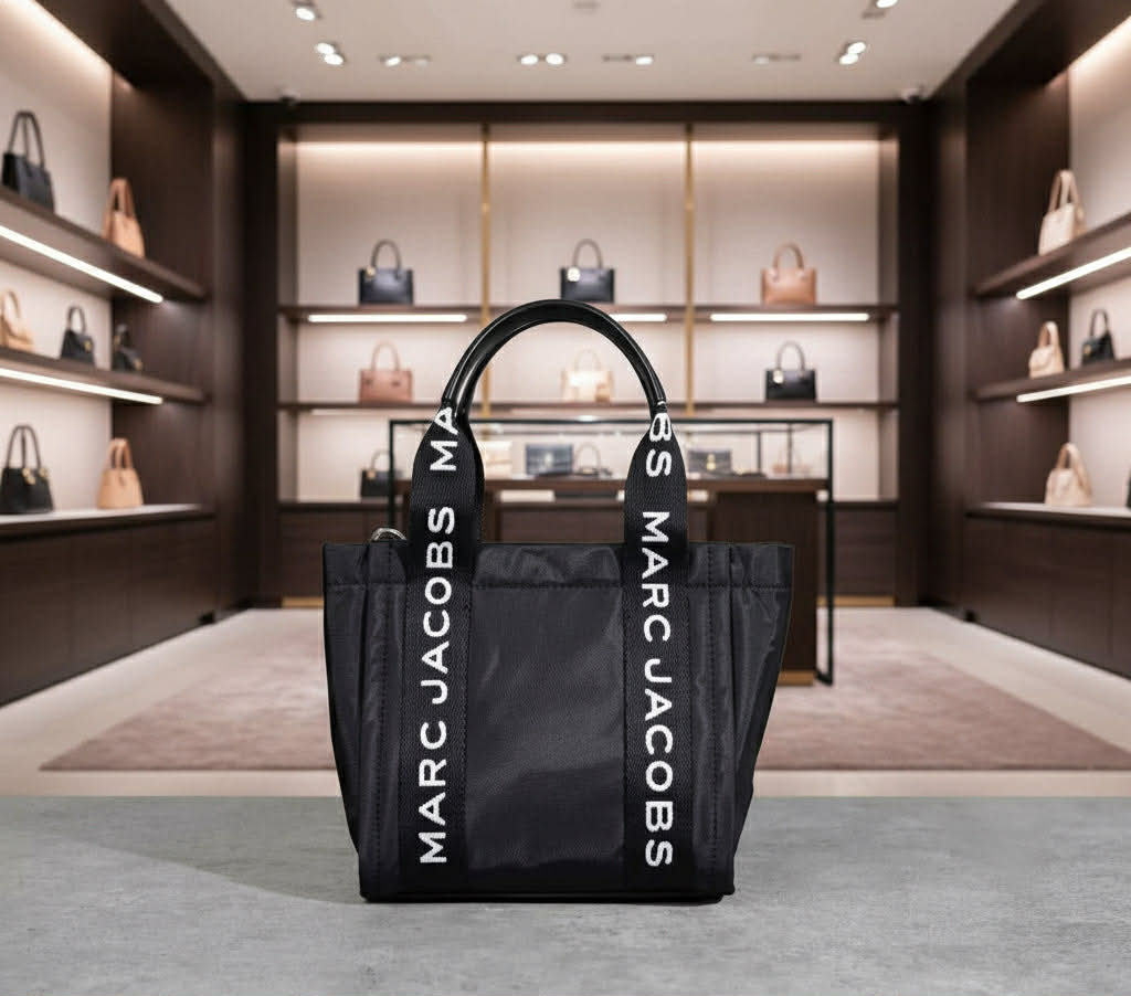 MARC JACOBS SMALL NYLON ZIP TOTE