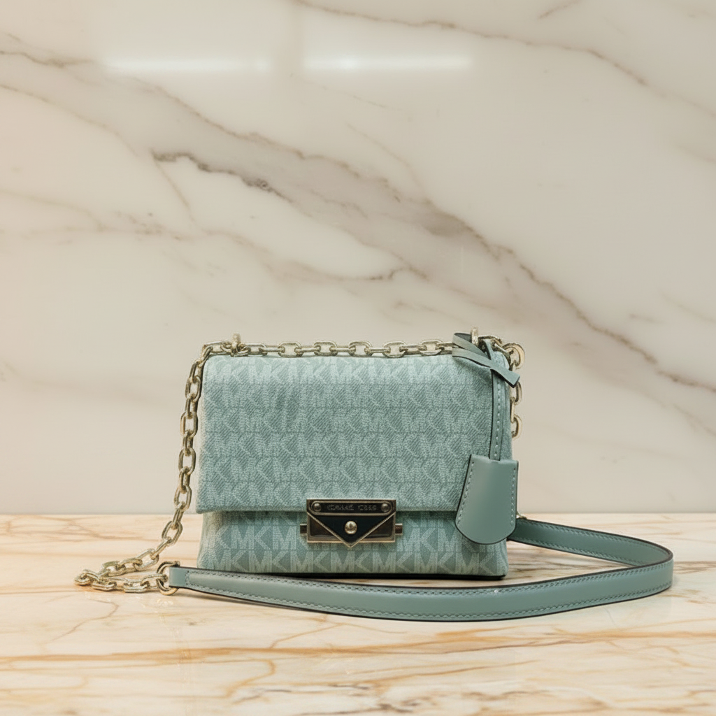 MICHAEL KORS MINI CECE - MONO SEA GREEN