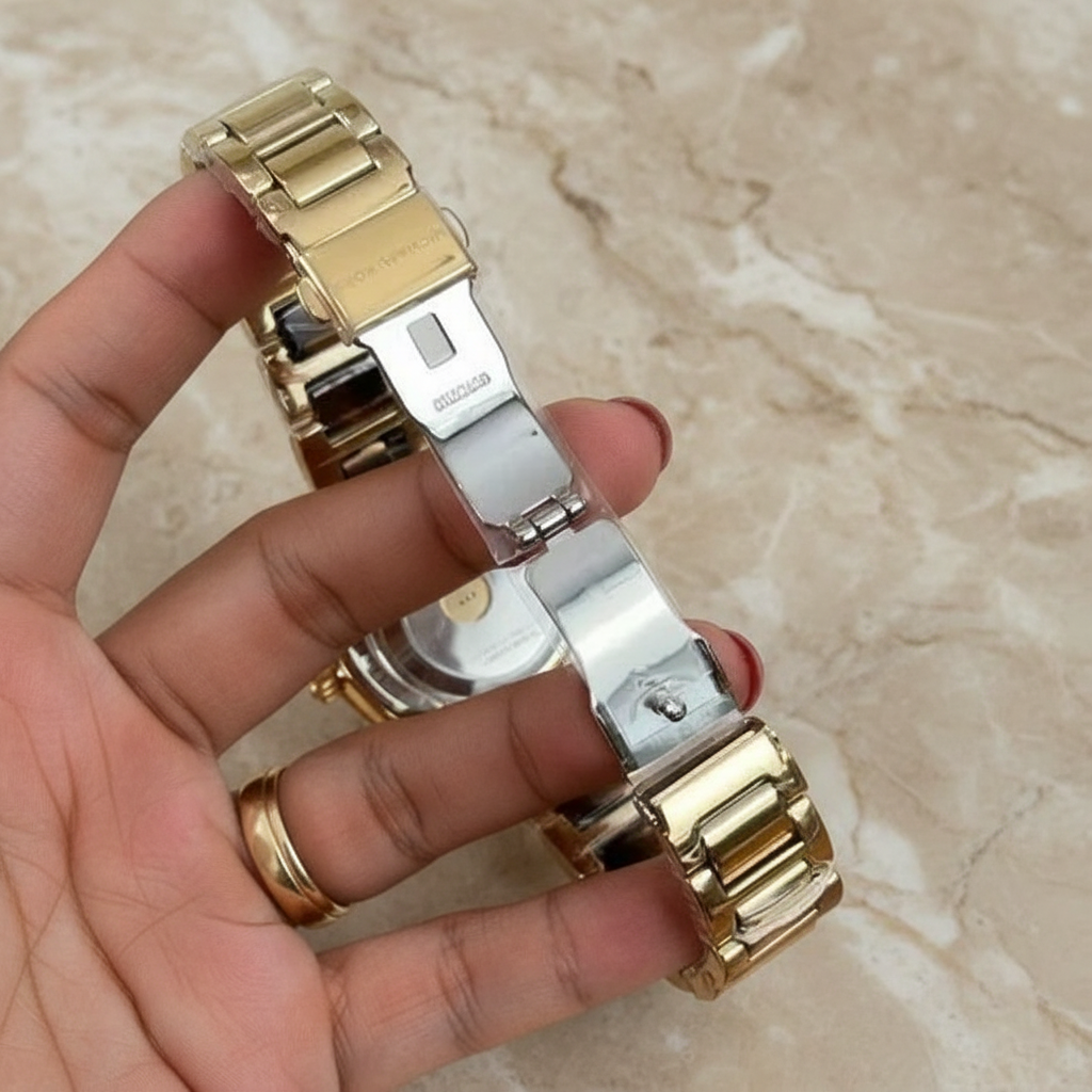 MICHAEL KORS JANELLE WATCH - TRANSLUCENT BROWN - GOLD