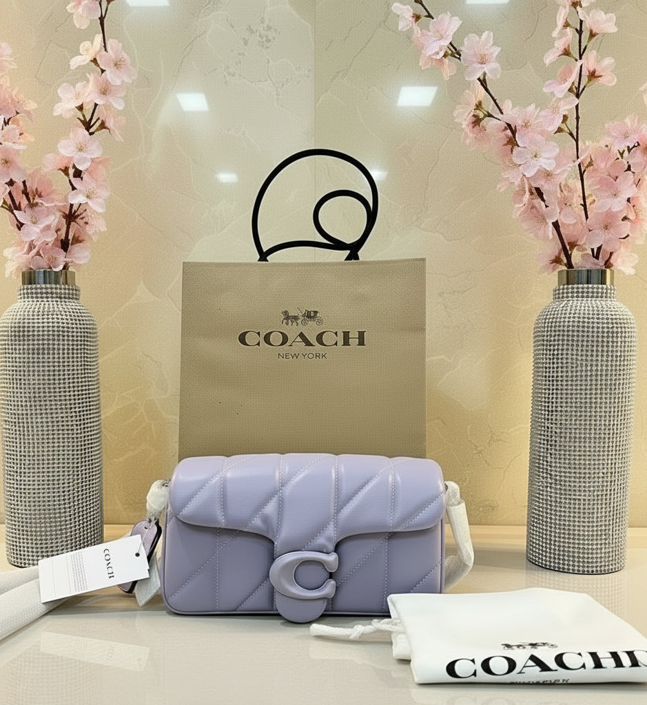 COACH PILLOW TABBY 18 WRISTLET/CROSSBODY - SOFTBPURPLE - NAPPA LEATHER