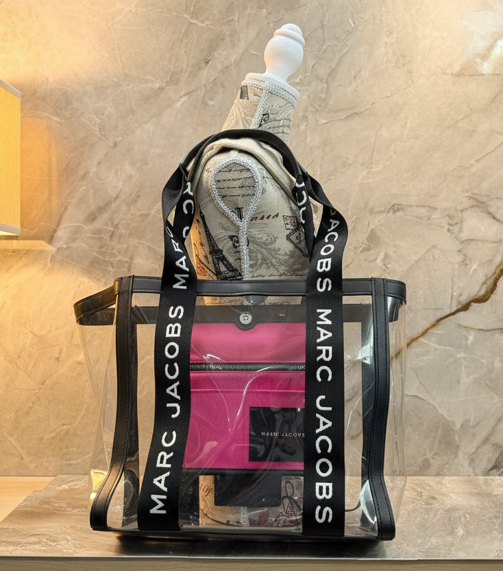 MARC JACOBS CLEAR TOTE - LARGE