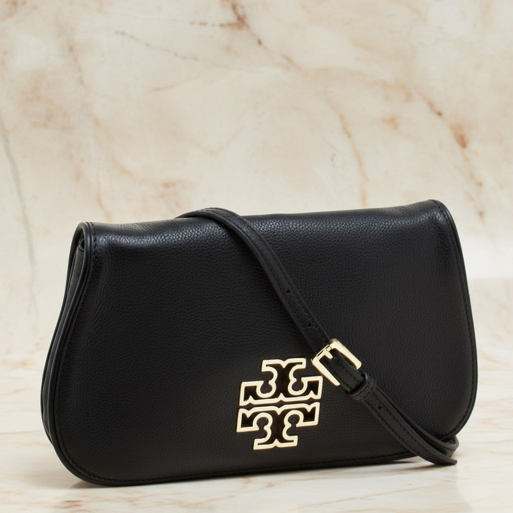 Tory Burch Britten Convertible Clitch Crossbody Chain Flap