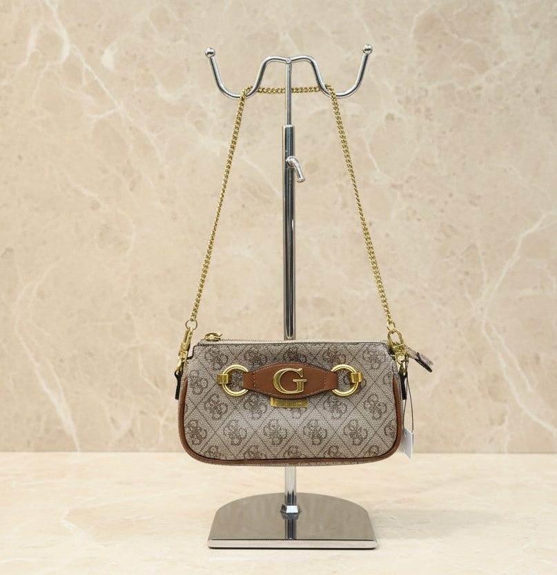 GUESS IZZY DOUBLE POUCH CROSSBODY
