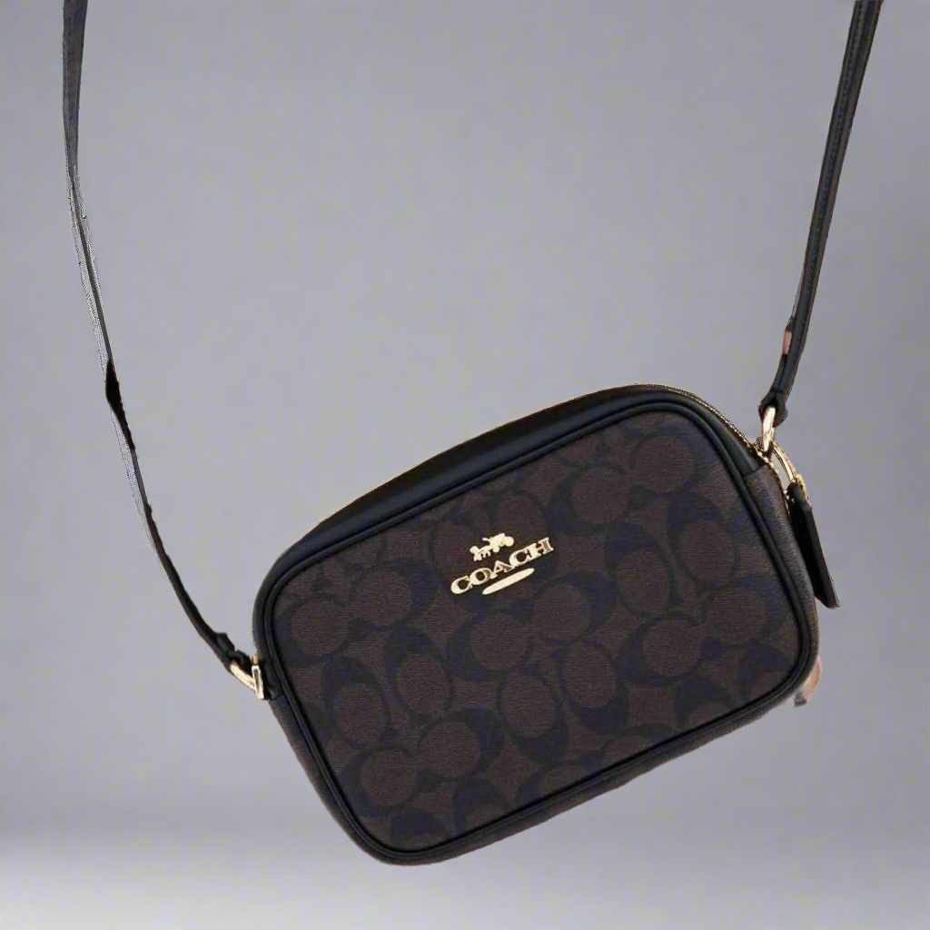 COACH MINI JAMIE SIGNATURE COATED CANVAS