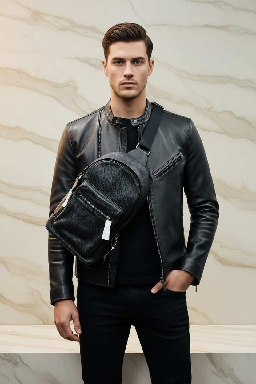 COACH WEST PACK REFINED PEBBLE LEATHER