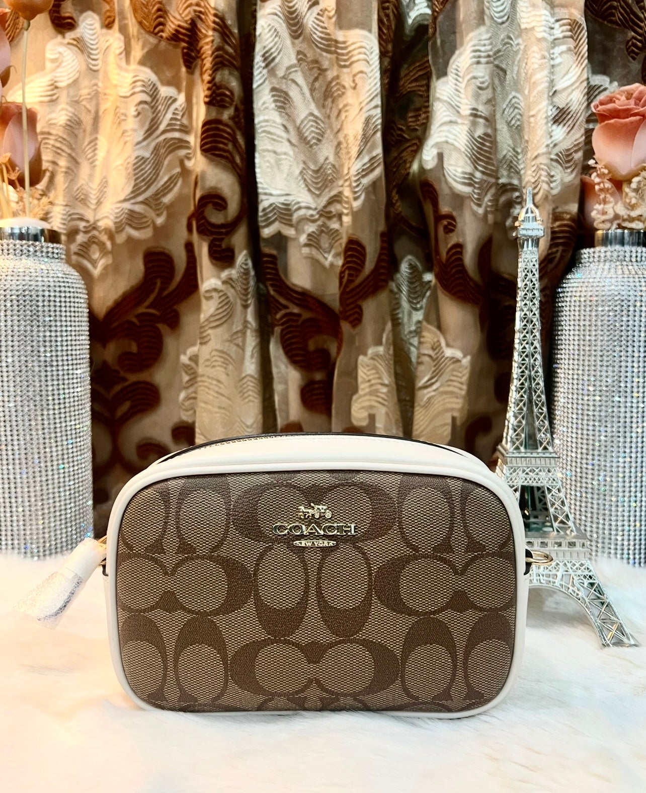 COACH 2 in 1 CONVERTIBLE CROSSBODY/BELTBAG ( 1 CROSSBODY STRAP ONLY ) IN SIGNATURE KHAKI/IVORY