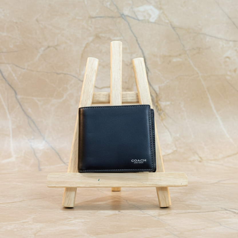 COACH MEN’S 3 in 1 BIFOLD WALLET - WITH INSERT - BLACK