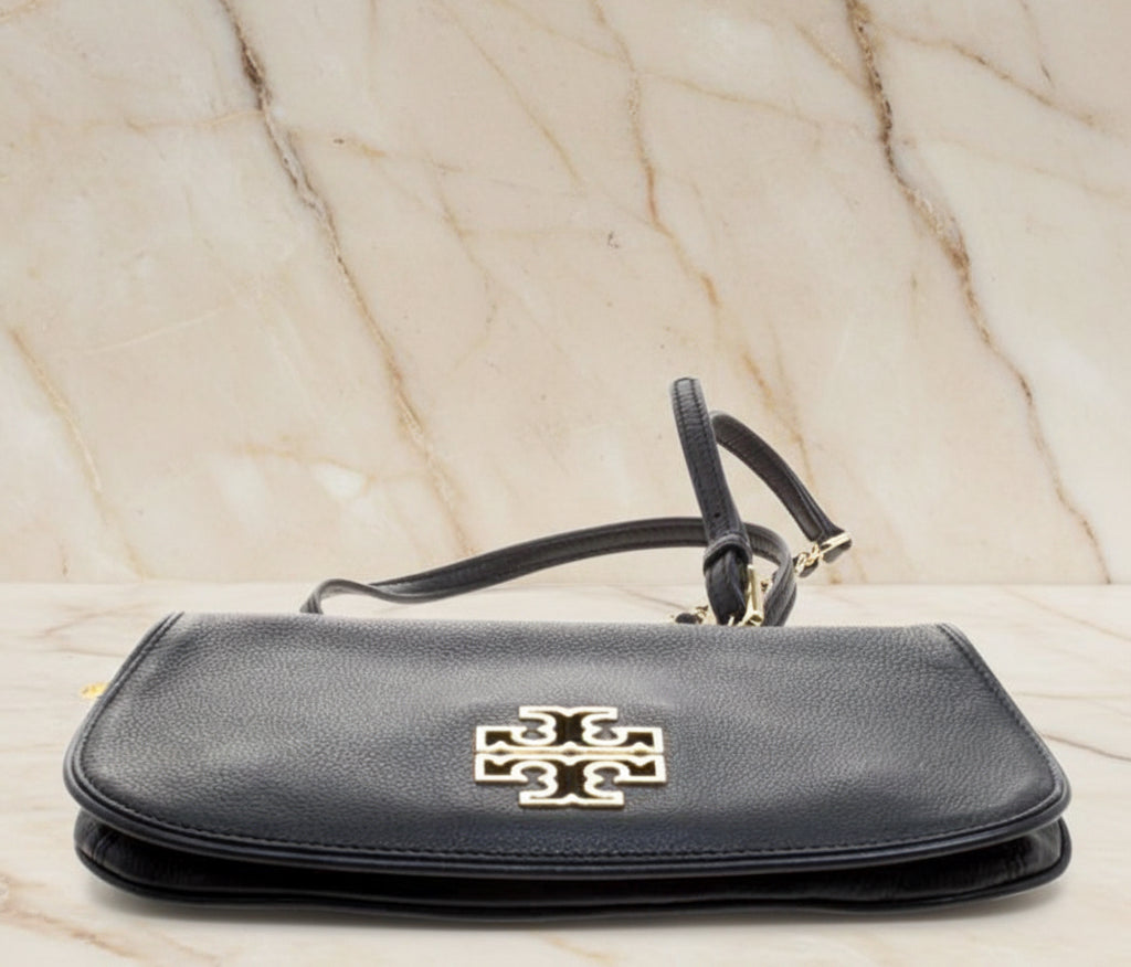 Tory Burch Britten Convertible Clitch Crossbody Chain Flap