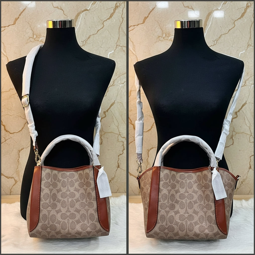 حذاء كوتش هادلي هوبو 21 - قماش مميز بلون بني صدئ