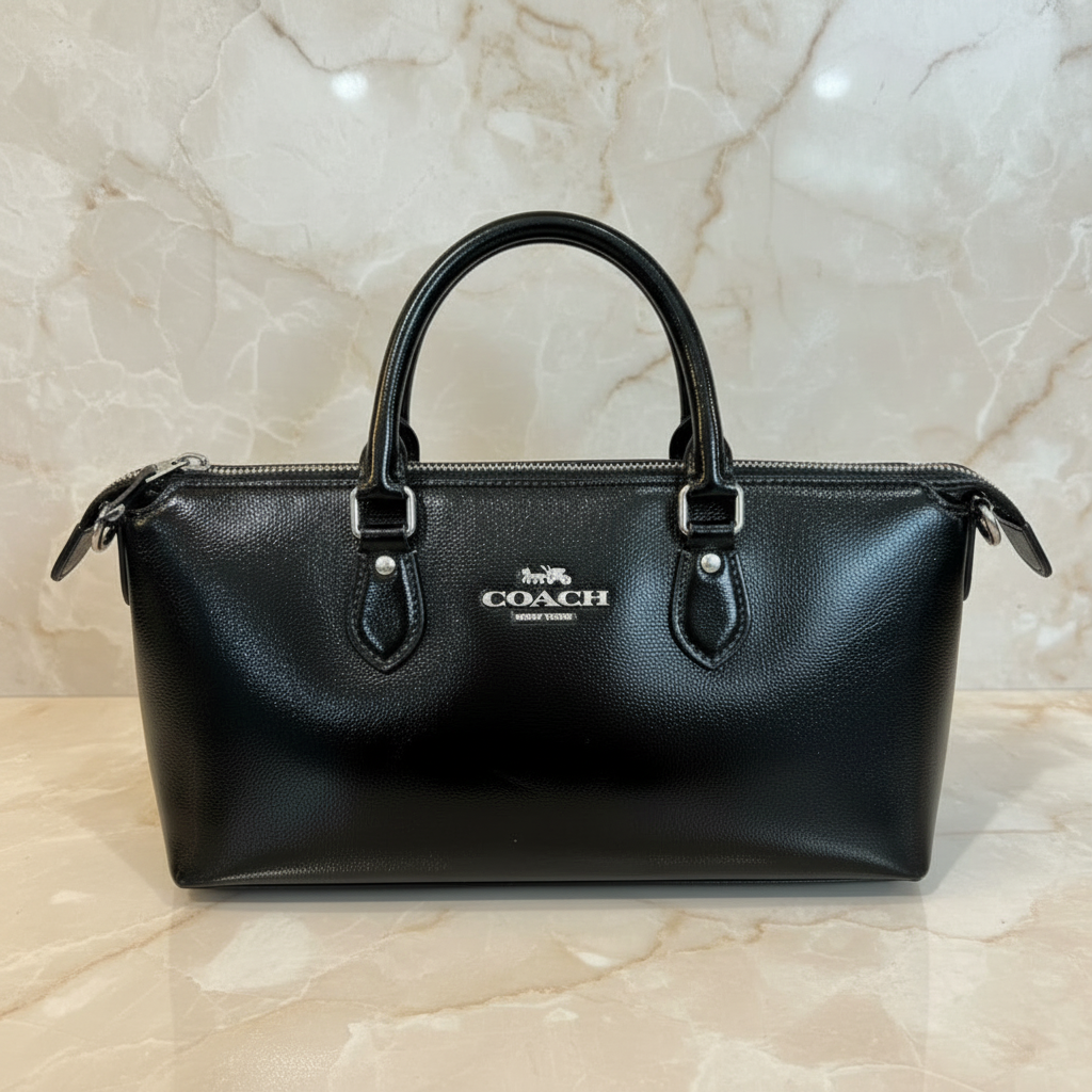 Coach Crinkled Patent Georgia Satchel