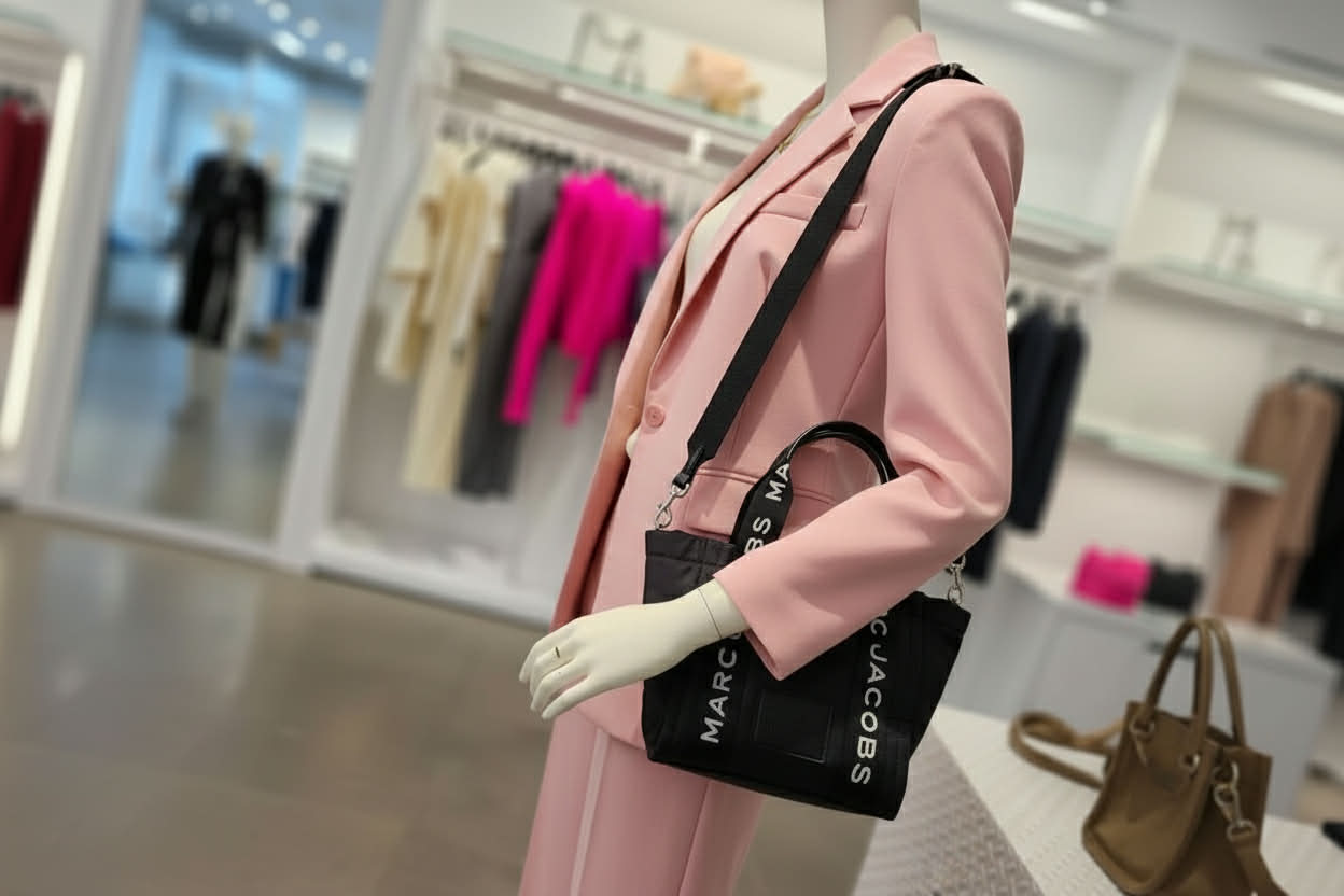 MARC JACOBS SMALL NYLON ZIP TOTE