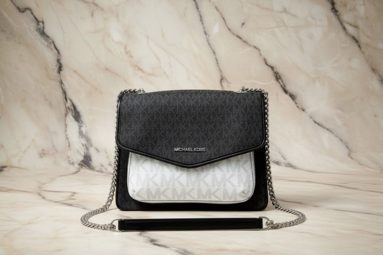 MICHAEL KORS REGINA MEDIUM FLAP CONVERTIBLE CHAIN SHOULDER BAG/CROSSBODY
