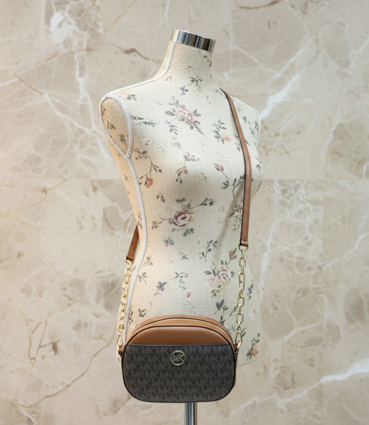 MICHAEL KORS GLAM OVAL CROSSBODY