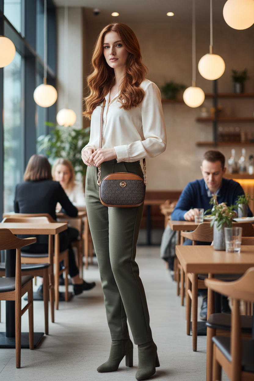 MICHAEL KORS GLAM OVAL CROSSBODY
