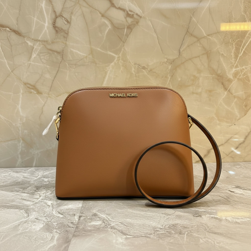 MICHAEL KORS SMALL DARIA 3 in 1 SATCHEL -  BROWN ACORN