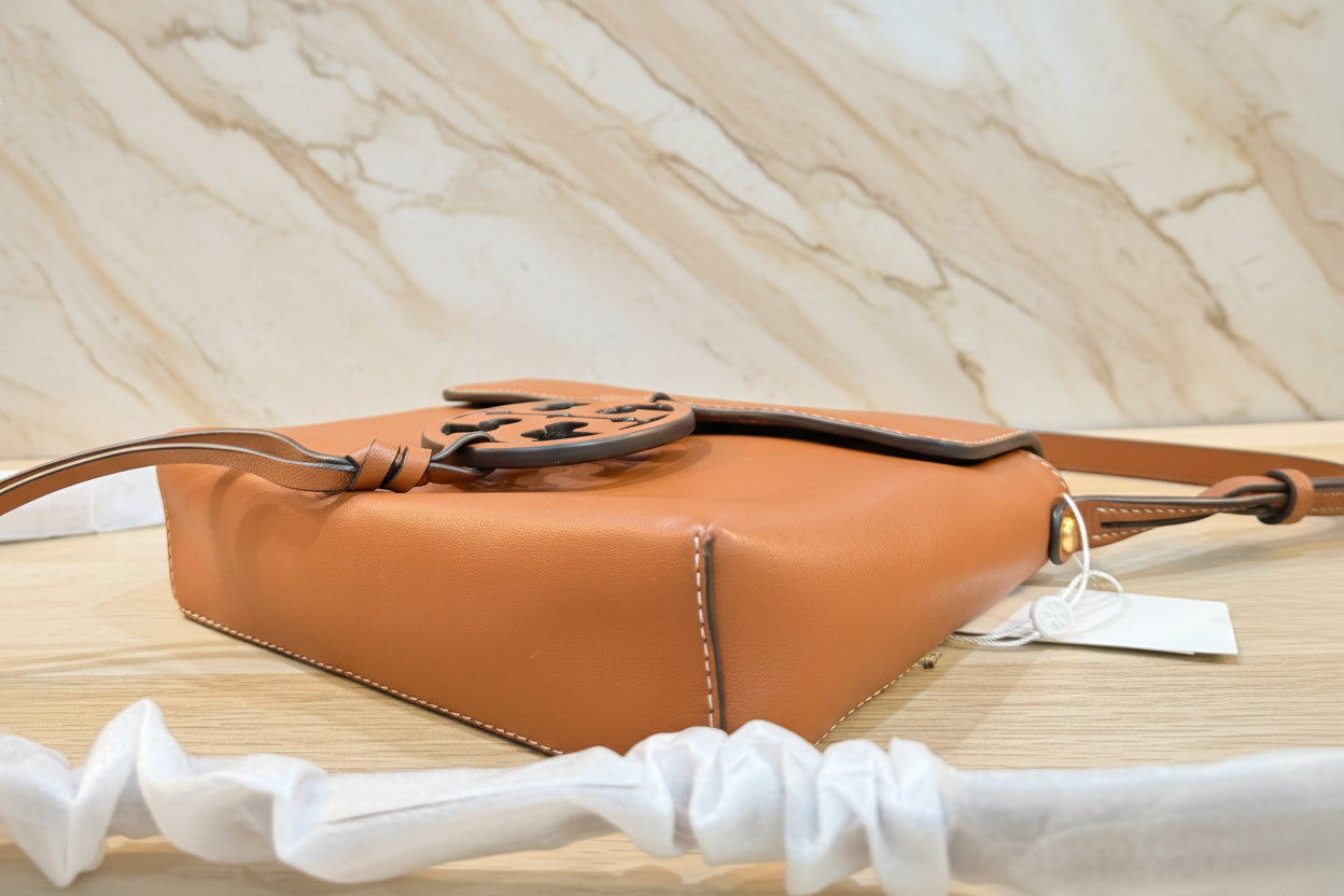 TORY BURCH MILLER CROSSBODY -  BROWN