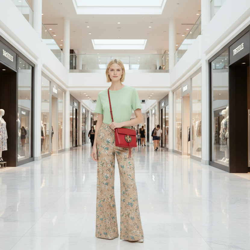 TORY BURCH MILLER STAINED GLASS LEATHER CROSSBODY