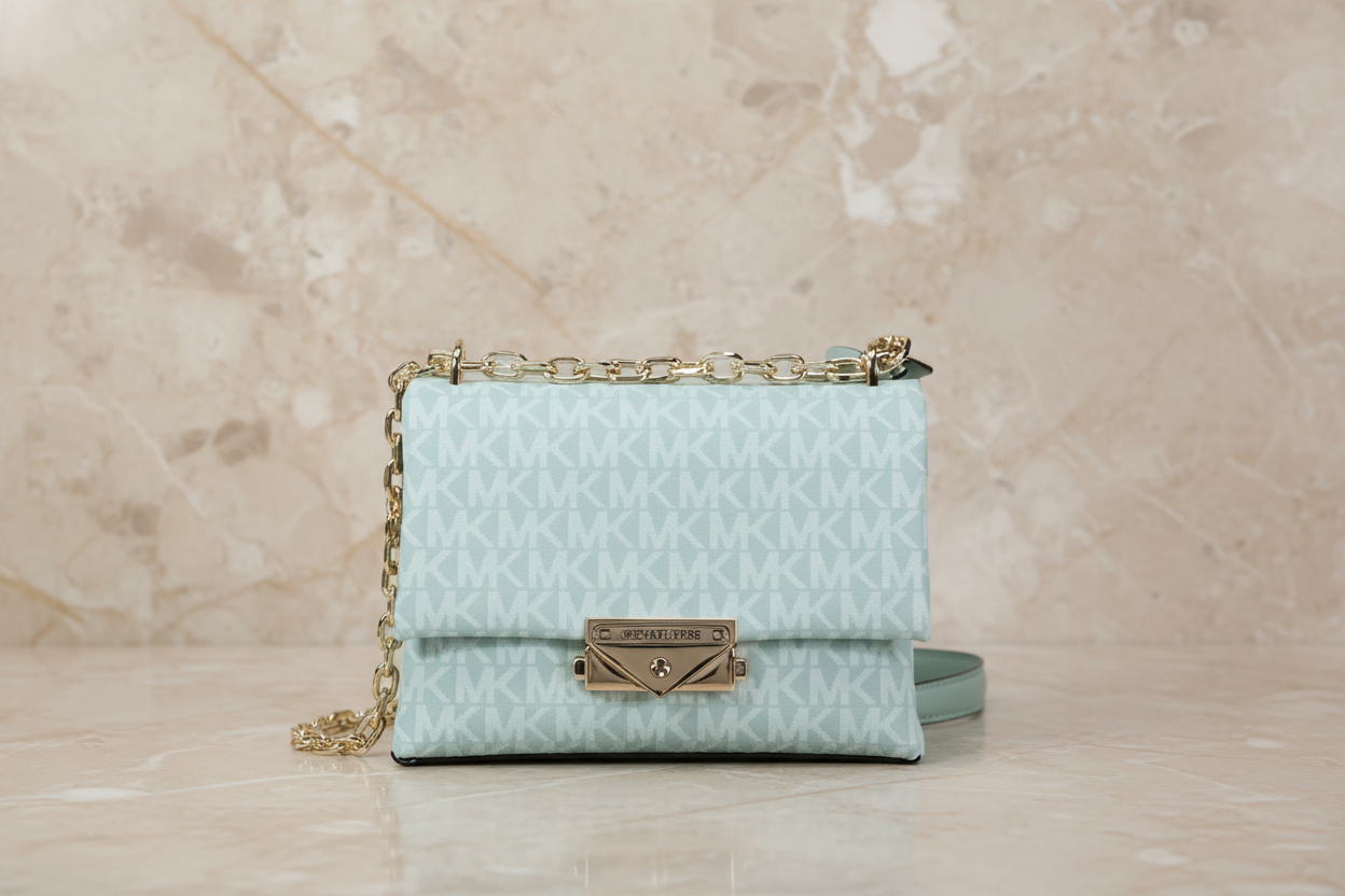MICHAEL KORS MINI CECE - MONO SEA GREEN