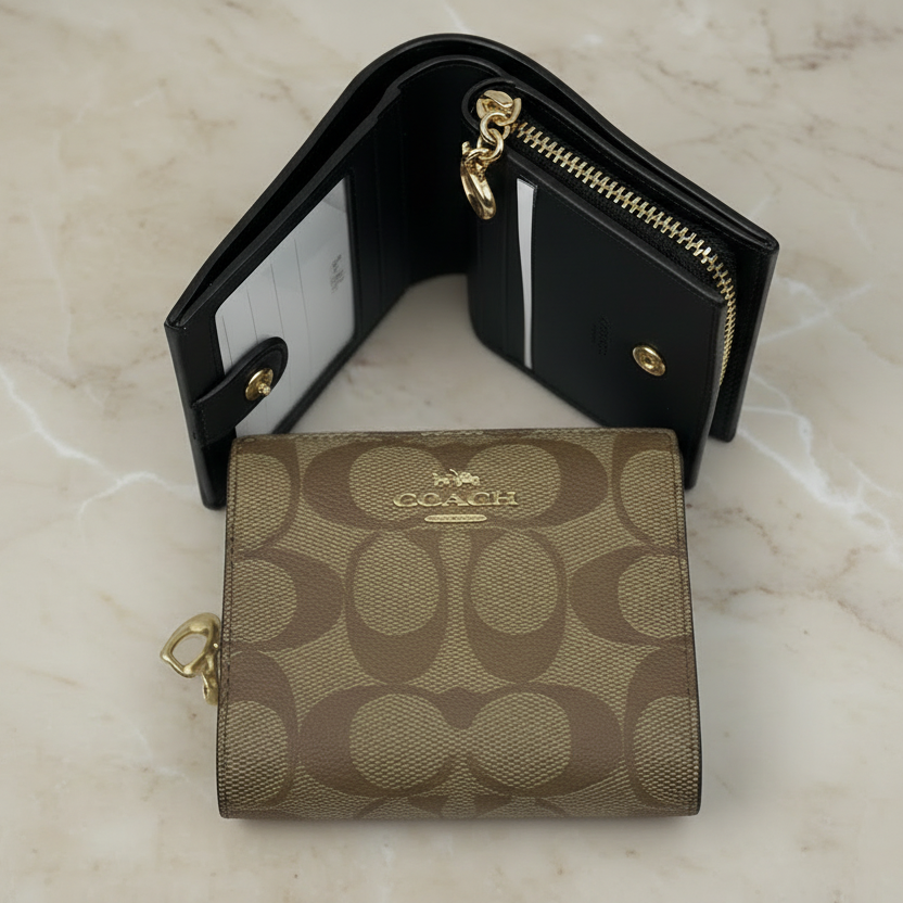 COACH SMALL SNAP BIFOLD WALLET