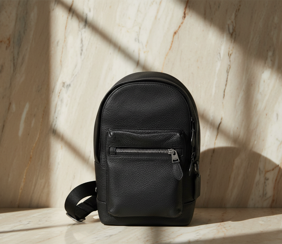 COACH WEST PACK REFINED PEBBLE LEATHER